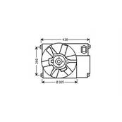 Ventilateur Radiateur moteur pour FIAT DUCATO II ph.1 1994-2002, OEM: 1308CF, Neuf