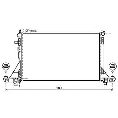 Radiateur de refroidissement moteur pour NISSAN NV400 depuis 2011, OEM: 214005447R, Neuf