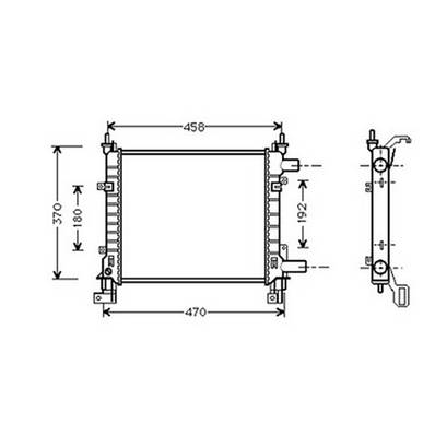 Radiateur de refroidissement moteur pour FORD KA 1996-2002, OEM: 1025533, Neuf