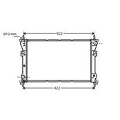 Radiateur de refroidissement moteur pour FORD TRANSIT Mk6 2000-2006, OEM: 1671798, Neuf