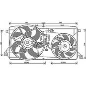 Ventilateur Radiateur moteur pour FORD TRANSIT Mk7 2006-2014, OEM: 1819418, Neuf