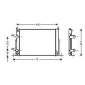 Radiateur de refroidissement moteur pour FIAT STILO 2001-2003, OEM: 46745809, Neuf