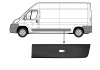 Moulure lat�rale de porte arri�re gauche pour CITRO�N JUMPER II 2006-2023, avec clips, noire gaufr�e, avec trou pour feu, version empattement extra long, Neuve