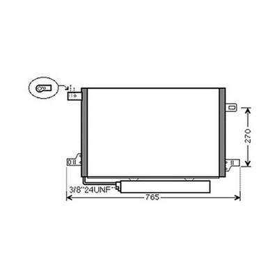 Condenseur de Climatisation pour MERCEDES CLASSE A 2004-2008 (W169), OEM: A1695001254, Neuf