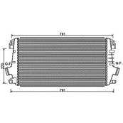 Intercooler pour OPEL ASTRA H 2007-2009, OEM: 1302133, Neuf