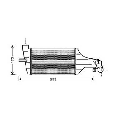Intercooler pour OPEL ZAFIRA A 1999-2005, OEM: 93175282, Neuf