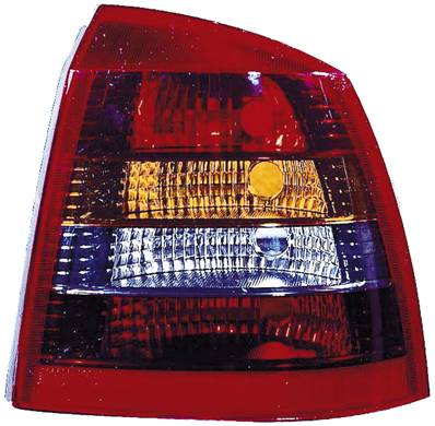 Feu arrière droit pour OPEL ASTRA G 2001-2004, Rouge fumé, Mod. 3 / 5 portes, Neuf