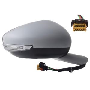 Rétroviseur droit pour PEUGEOT 508 I phase 2, 2014-2018, rabattable électriquement, dégivrant, sonde, feu clignotant, Neuf à peindre
