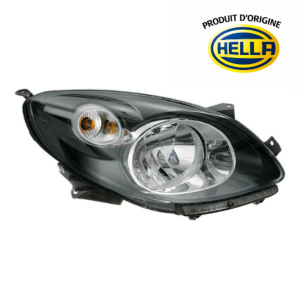 Phare Optique avant gauche pour RENAULT TWINGO II phase 1, 2007-2011, produit d'origine HELLA, H4, Neuf