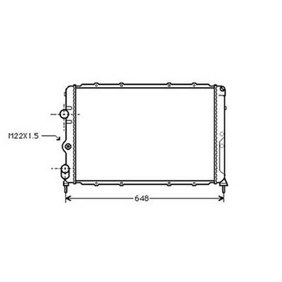 Radiateur de refroidissement moteur pour RENAULT MEGANE I ph.1 1996-1999, OEM: 7700838133, Neuf