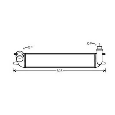 Intercooler pour RENAULT LAGUNA III 2007-2010, OEM: 144610001N, Neuf