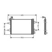 Condenseur de Climatisation pour VOLKSWAGEN FOX 2005-2012, OEM: 6Q0820411K, Neuf
