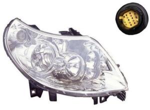 Phare Optique avant droit pour CITROËN JUMPER Camping-car II ph.1, 2006-2014, H7+H1, Neuf
