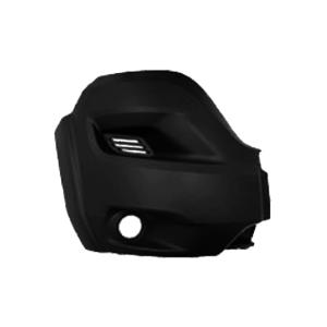 Crosse pare chocs avant droit pour FIAT DUCATO III phase 2 2014-2023, court, embout noir, sans élargisseur, trou feu AB