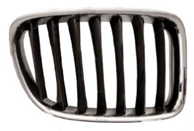 Grille de radiateur droite pour BMW X1 E84 ph. 1 2009-2012, noire avec profil chromé, Neuve