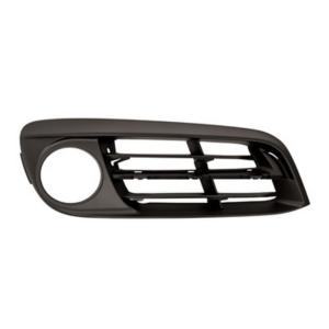 Grille pare chocs avant droit pour BMW Serie 5 F10N, 2013-2016, trous moulure, trou feu antibrouillard, noire, Neuve