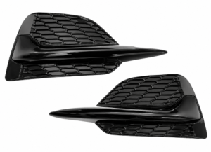 Kit grille pare chocs avant droite/gauche pour NISSAN QASHQAI 2017-2021, noir brillant, Neuf
