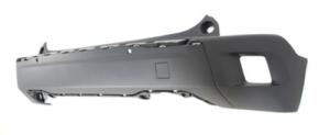 Pare chocs arrière inférieur pour PEUGEOT 2008 II ph.1 2019-2023, 2 trous radar, noir, Neuf