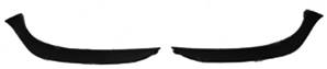 Moulures sous phares pour RENAULT CLIO IV ph.1, 2012-2016 droit & gauche, baguettes pare chocs avant