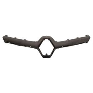 Moulure grille de calandre pour RENAULT MEGANE III ph.3, 2014-2016, noire (trous baguettes chromées)