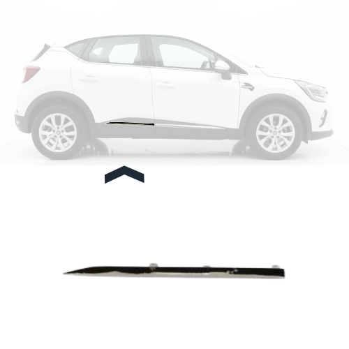 Profil sous porte arrière droit pour RENAULT CAPTUR II 2020-2024, chromé, Neuf