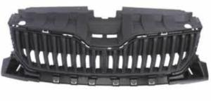 Grille radiateur pour SKODA FABIA III ph. 2 2018-2021, noir gaufré, Neuve
