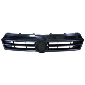 Grille de calandre supérieure pour VOLKSWAGEN POLO V ph.1 2009-2014 noire, ouverte, pare chocs avant