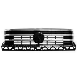 Grille de calandre supérieure pour VOLKSWAGEN LT CRAFTER II, depuis 2017, noire/chromée, neuve