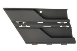 Cache crochet de remorquage avant pour VOLKSWAGEN TRANSPORTER T6.1 phase 2, depuis 2019, avec trous moulure, noir gaufré, Mod. MULTIVAN-CARAVELLE, Neuf