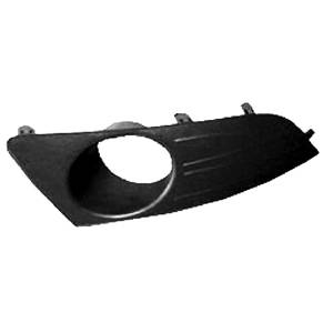 Grille de calandre gauche pour DACIA LOGAN I MCV ph.2, 2008-2013, noire, trou antibrouillard, pare