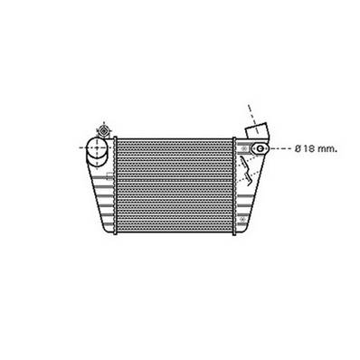 Intercooler pour SKODA OCTAVIA II ph.1 2004-2009, OEM: 1J0145803G, Neuf