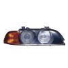 Phare optique avant droit pour BMW Serie 5 E39, 1995-2000, HB4+HB3, orange, Neuf