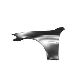 Aile avant gauche pour BMW Serie 5 F10, 2010-2013, trou feu clignotant, en aluminium, Neuve à peindre