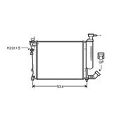 Radiateur de refroidissement moteur pour CITROËN XSARA ph.1 1997-2000, OEM: 1301J8, Neuf