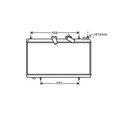 Radiateur de refroidissement moteur pour CITROËN C5 II ph.1 2008-2010, OEM: 1330P1, Neuf
