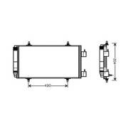 Condenseur de Climatisation pour CITROËN JUMPY I ph.2 2004-2006, OEM: 14892570, Neuf