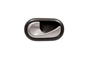 Poignée de porte avant ou arrière gauche pour RENAULT MODUS, 2004-2008, interne, Argent et Noire, Neuve