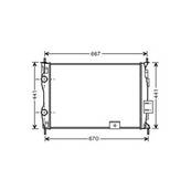 Radiateur de refroidissement moteur pour NISSAN QASHQAI I ph.2 2010-2014, OEM: 21400JD200, Neuf