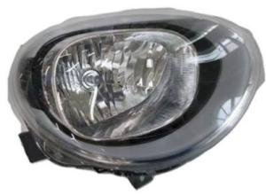 Phare Optique avant droit pour FIAT 500X 2015-2018, H4, corps noir, Neuf