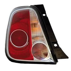 Feu arrière gauche pour FIAT 500 phase 1, 2007-2015, contour noir, Neuf