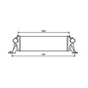 Intercooler pour IVECO DAILY 2011-2014, OEM: 5802036825, Neuf