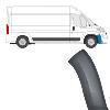 Embout - Tour d'aile avant droite pour PEUGEOT BOXER II ph.2 2014-2023, partie avant, grise foncée, Neuf