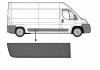 Moulure baguette lat�rale sur aile arri�re droite pour PEUGEOT BOXER II ph.2 2014-2023, ch�ssis long, grise fonc�e, 80cm, Neuve