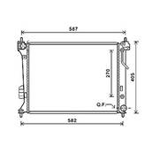 Radiateur de refroidissement moteur pour HYUNDAI i20 I ph.1 2009-2012, OEM: 253101J050, Neuf
