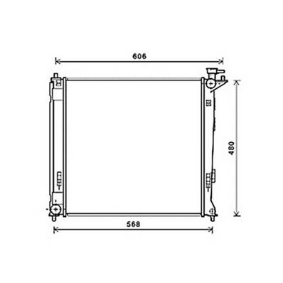 Radiateur de refroidissement moteur pour KIA SPORTAGE 2004-2010, OEM: 253102Y000, Neuf