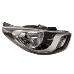 Phare optique avant droit H4 pour HYUNDAI I10, 2010-2013, corps noir, neuf