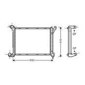 Radiateur de refroidissement moteur pour MINI ONE/COOPER R50/R53 2004-2006, OEM: 17117788753, Neuf