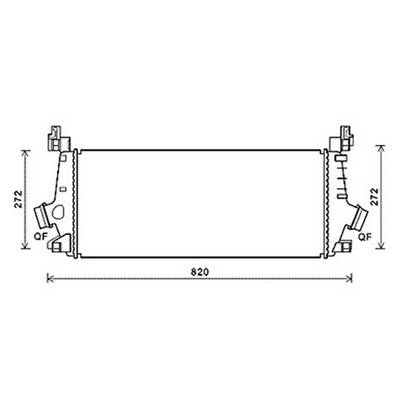 Intercooler pour OPEL INSIGNIA I ph.1 2009-2013, OEM: 13330387, Neuf
