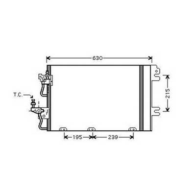 Condenseur de Climatisation pour OPEL ASTRA H 2004-2007, OEM: 1850096, Neuf