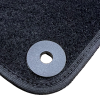 Kit 4 Tapis de sol Auto pour PEUGEOT 2008 II ph.1, 2019-2023, avec sigle 2008, moquette noire et clips, Neuf